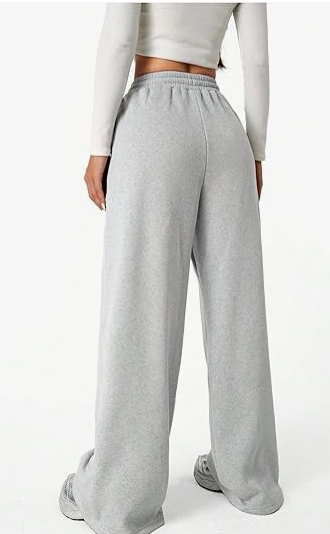 Bowknot Baggy Sweatpants Lightweight Straight Leg Athletic Pants with Pockets